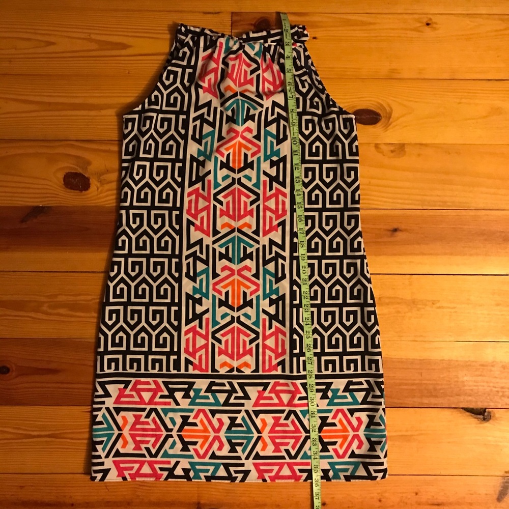 Crown & Ivy Black White Multi Geometric Dress, EUC, M - Picture 8 of 11